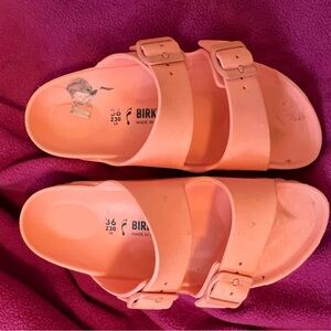 Coral Size 5 Birkenstock Sandals